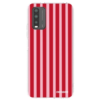 Picasee crna silikonska maskica za Xiaomi Redmi 9T - Lines red