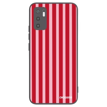 Picasee crna silikonska maskica za Xiaomi Redmi Note 10 5G - Lines red
