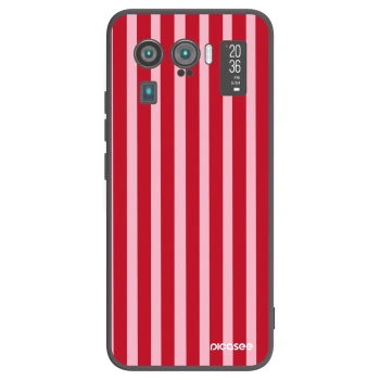 Picasee crna silikonska maskica za Xiaomi Mi 11 Ultra - Lines red