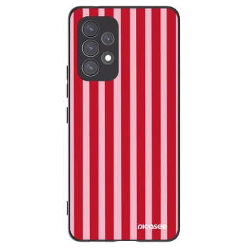 Picasee crna silikonska maskica za Samsung Galaxy A53 5G A536 - Lines red