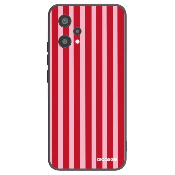 Picasee crna silikonska maskica za Realme 9 Pro 5G - Lines red