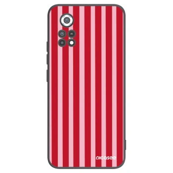 Picasee crna silikonska maskica za Xiaomi Poco X4 Pro 5G - Lines red