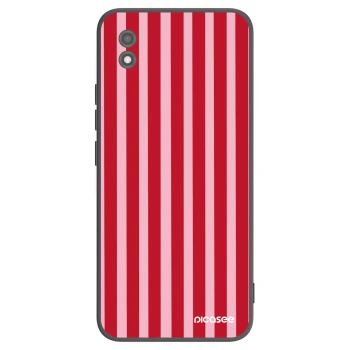 Picasee crna silikonska maskica za Realme C11 (2021) - Lines red