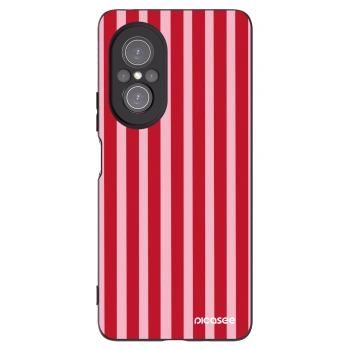Picasee crna silikonska maskica za Huawei Nova 9 SE - Lines red