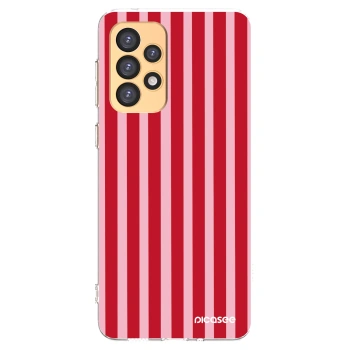 Picasee silikonska prozirna maskica za Samsung Galaxy A33 5G A336 - Lines red
