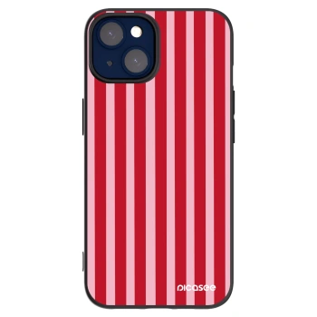 Picasee crna silikonska maskica za Apple iPhone 14 - Lines red