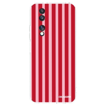 Picasee silikonska prozirna maskica za Honor 70 - Lines red