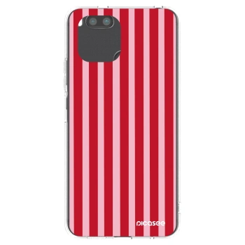 Picasee silikonska prozirna maskica za Xiaomi Redmi A1 - Lines red