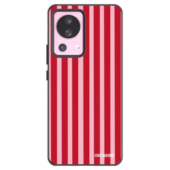 Picasee crna silikonska maskica za Xiaomi 13 Lite - Lines red