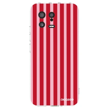 Picasee silikonska prozirna maskica za Xiaomi 13 - Lines red