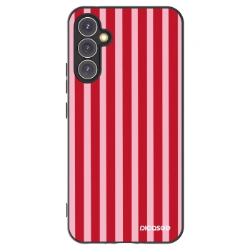 Picasee crna silikonska maskica za Samsung Galaxy A34 5G A346B - Lines red
