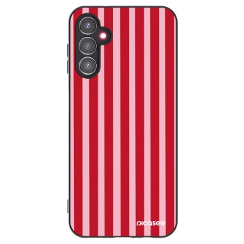 Picasee crna silikonska maskica za Samsung Galaxy A14 5G A146P - Lines red