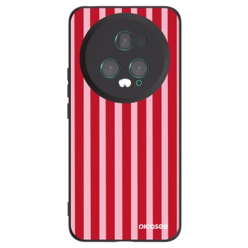 Picasee crna silikonska maskica za Honor Magic5 Pro - Lines red