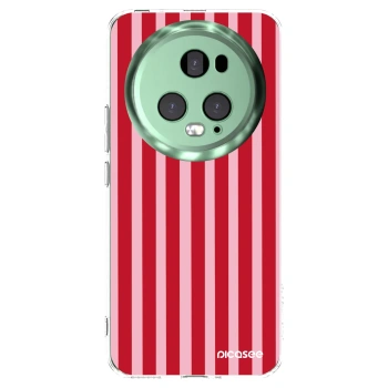 Picasee silikonska prozirna maskica za Honor Magic5 Pro - Lines red