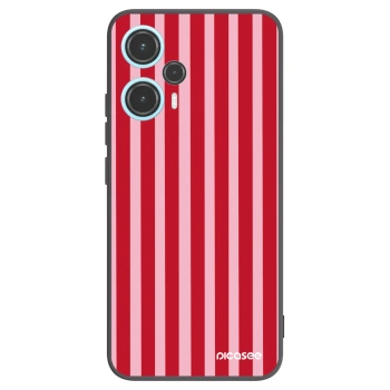 Picasee crna silikonska maskica za Xiaomi Poco F5 - Lines red