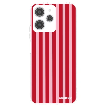 Picasee silikonska prozirna maskica za Xiaomi Redmi 12 4G - Lines red