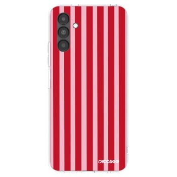 Picasee silikonska prozirna maskica za Samsung Galaxy A04s A047F - Lines red