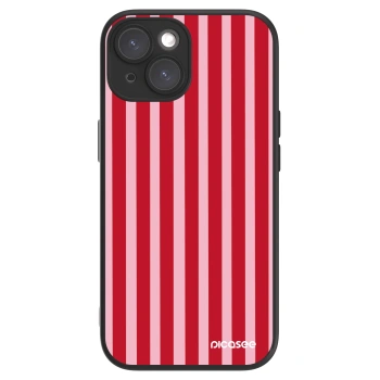 Picasee ULTIMATE CASE MagSafe za Apple iPhone 15 - Lines red