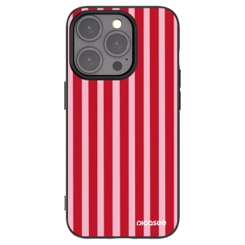 Picasee crna silikonska maskica za Apple iPhone 15 Pro - Lines red