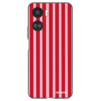 Picasee crna silikonska maskica za Honor 90 Lite 5G - Lines red