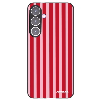 Picasee crna silikonska maskica za Samsung Galaxy S24+ S926B 5G - Lines red