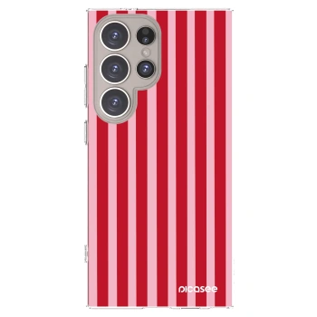 Picasee silikonska prozirna maskica za Samsung Galaxy S24 Ultra S928B 5G - Lines red