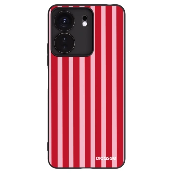 Picasee crna silikonska maskica za Xiaomi Redmi 13C 4G - Lines red