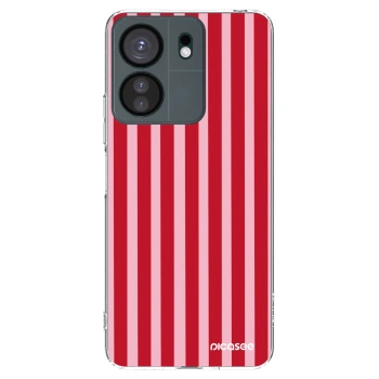 Picasee silikonska prozirna maskica za Xiaomi Redmi 13C 4G - Lines red