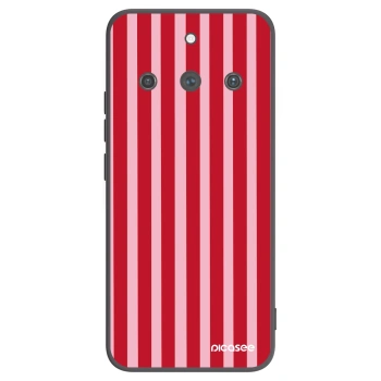 Picasee crna silikonska maskica za Realme 11 Pro+ - Lines red