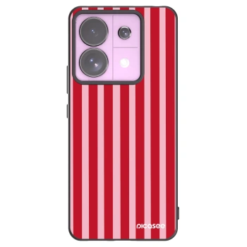 Picasee crna silikonska maskica za Xiaomi Redmi Note 13 Pro 5G - Lines red