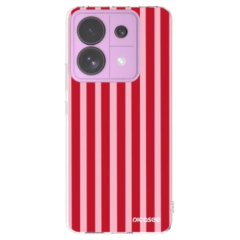 Picasee silikonska prozirna maskica za Xiaomi Redmi Note 13 Pro 5G - Lines red