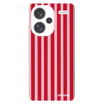 Picasee silikonska prozirna maskica za Xiaomi Redmi Note 13 Pro+ 5G - Lines red