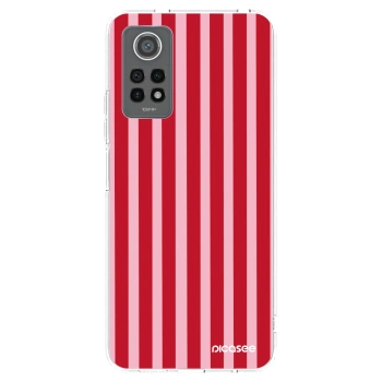 Picasee silikonska prozirna maskica za Xiaomi Redmi Note 12 Pro 4G - Lines red