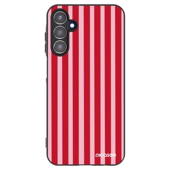 Picasee crna silikonska maskica za Samsung Galaxy A15 A156B 5G - Lines red