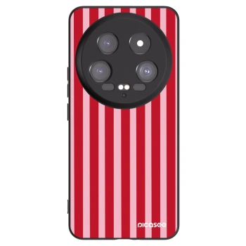 Picasee crna silikonska maskica za Xiaomi 14 Ultra - Lines red