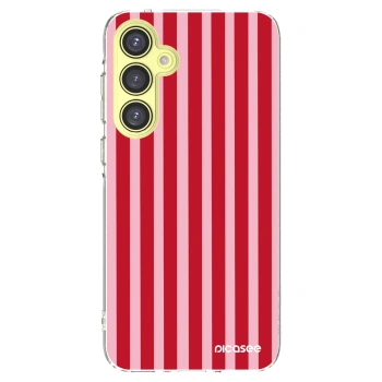 Picasee silikonska prozirna maskica za Samsung Galaxy A35 5G A356B - Lines red
