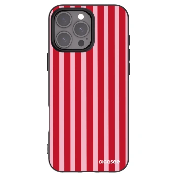 Picasee crna silikonska maskica za Apple iPhone 16 Pro Max - Lines red