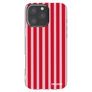 Picasee silikonska prozirna maskica za Apple iPhone 16 Pro Max - Lines red
