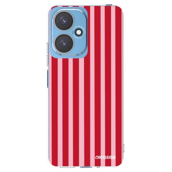 Picasee silikonska prozirna maskica za Xiaomi Redmi 13C 5G - Lines red
