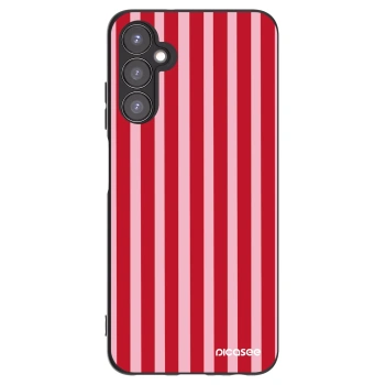 Picasee crna silikonska maskica za Samsung Galaxy A05s A057G - Lines red