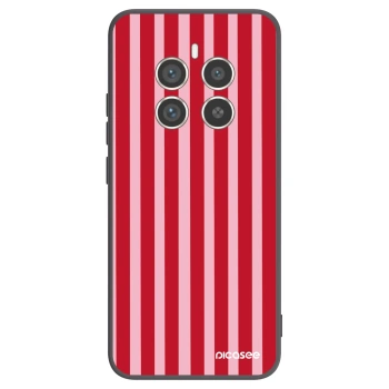 Picasee crna silikonska maskica za Realme 12 Pro 5G - Lines red