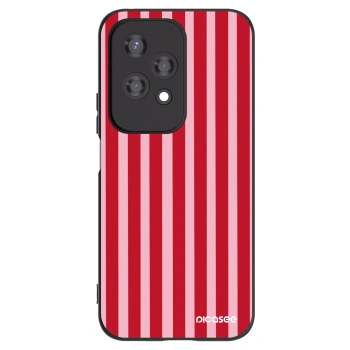 Picasee crna silikonska maskica za Honor 200 Lite - Lines red