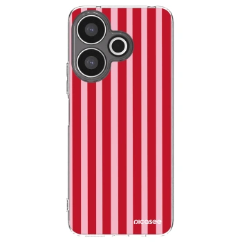 Picasee silikonska prozirna maskica za Xiaomi Redmi 13 4G - Lines red