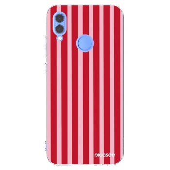 Picasee silikonska prozirna maskica za Huawei P Smart 2019 - Lines red