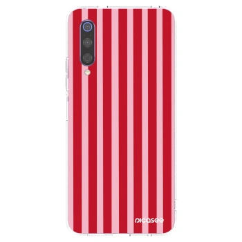 Picasee silikonska prozirna maskica za Xiaomi Mi 9 - Lines red
