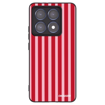 Picasee crna silikonska maskica za Xiaomi 14T Pro - Lines red
