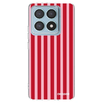 Picasee silikonska prozirna maskica za Xiaomi 14T Pro - Lines red