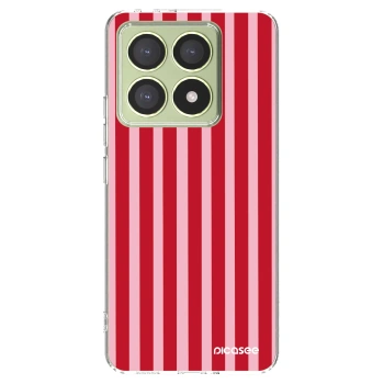 Picasee silikonska prozirna maskica za Xiaomi 14T - Lines red