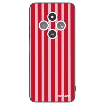 Picasee crna silikonska maskica za Xiaomi Redmi 14C - Lines red
