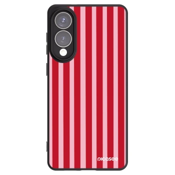 Picasee crna silikonska maskica za Samsung Galaxy S25 Edge 5G - Lines red